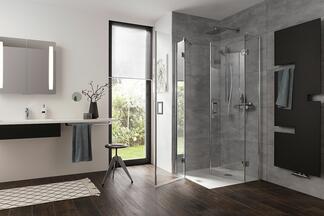 Vierteilige HSK Aperto Duschkabine