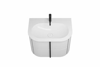 Waschtischeinheit mit Mineralgusswaschtisch und Unterschrank Lavo2.0