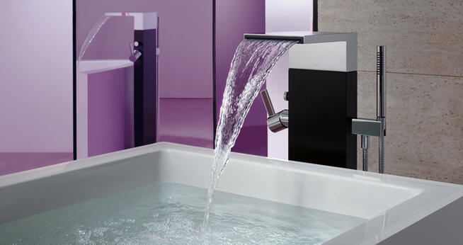 MEM Wannenbatterie in Rosegold von Dornbracht