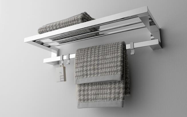 Badetuchhalter und -ablage der Serie loft von Emco