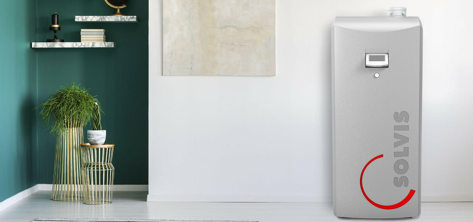 Heiikessel SolvisBen in einem Wohnbereich