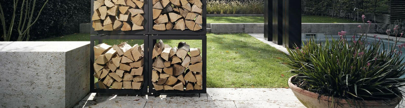 Scheitholz in der Detailansicht 2