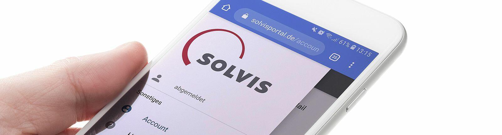 SolvisPortal auf Handy