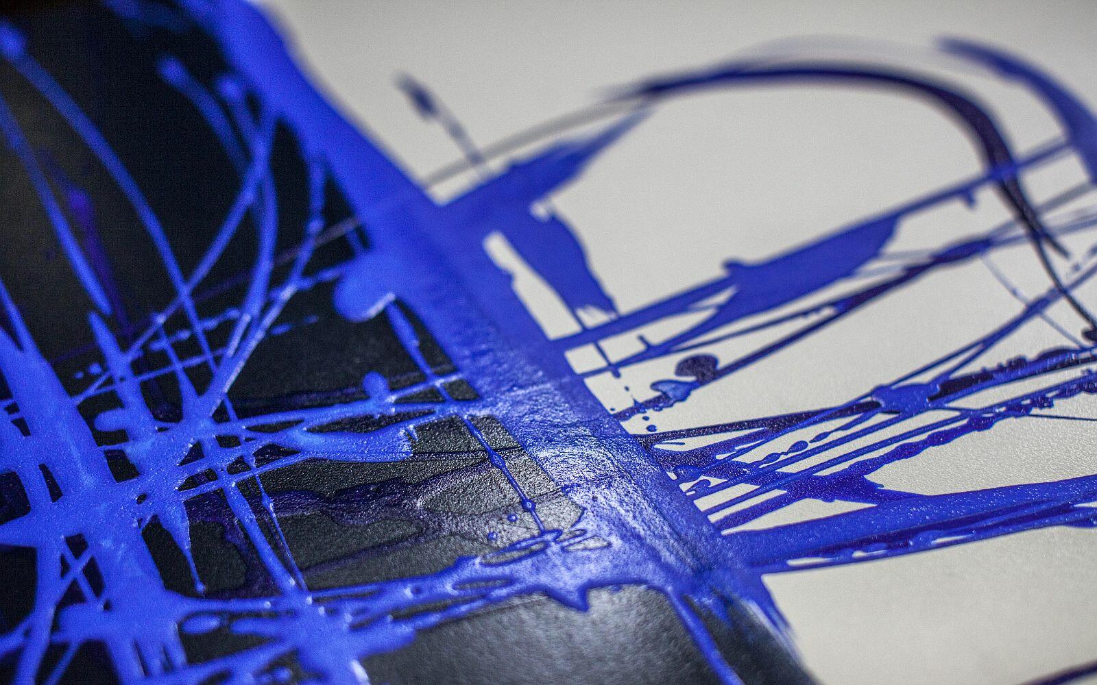 Handpatinierte Oberfläche BEMM Dune Blue