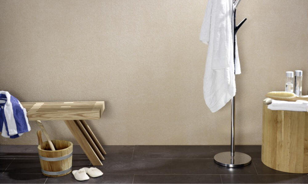 Wandfarbe im Bad und Saunabereich