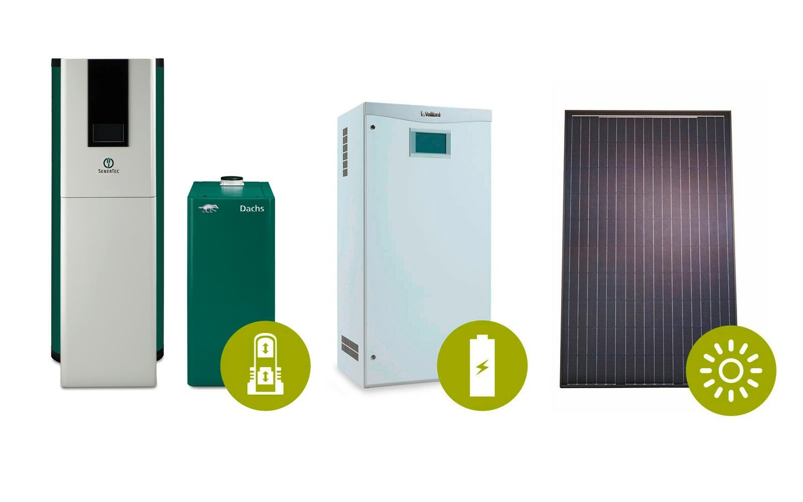 Brennstoffzelle Batteriespeicher PV-Modul